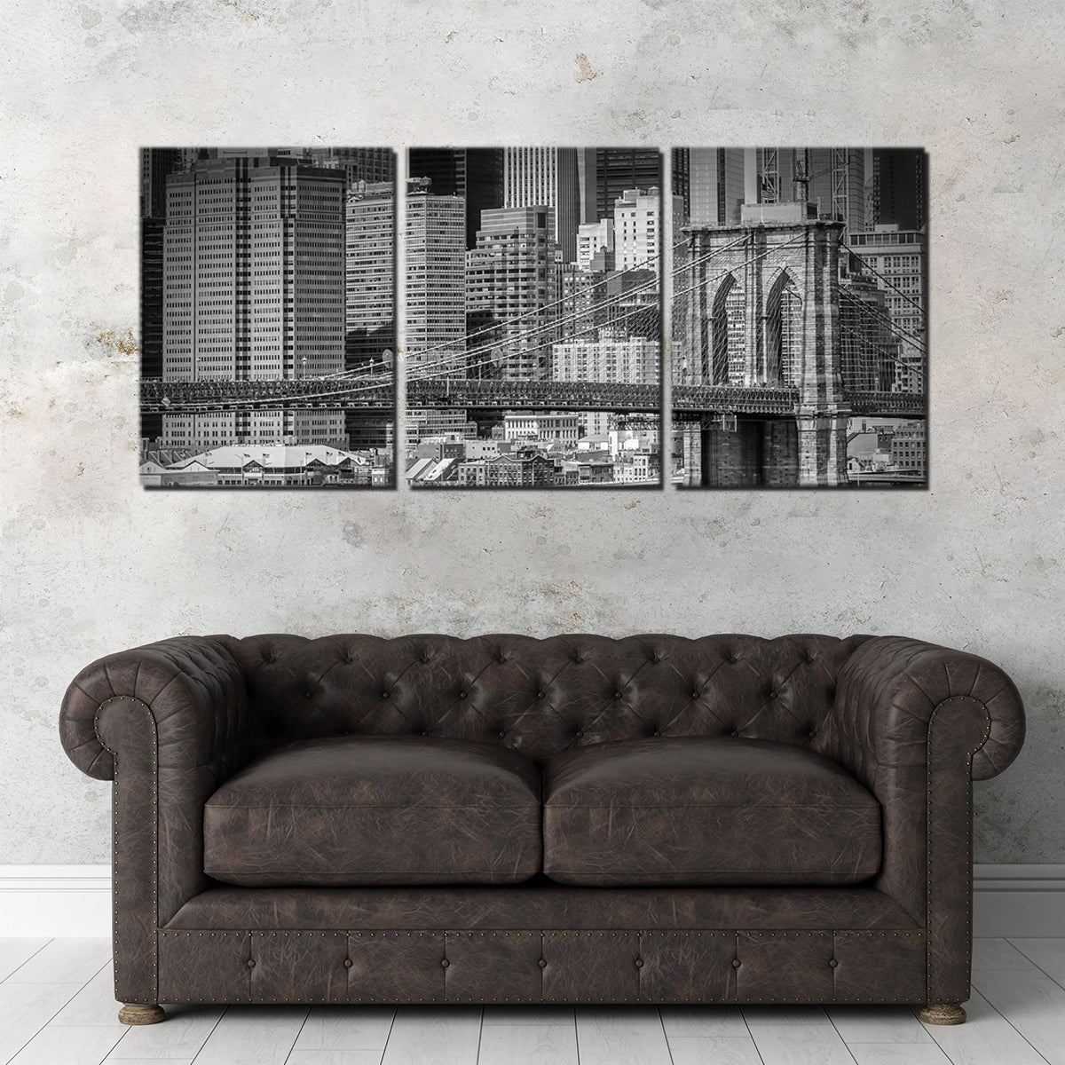 Stunning Brooklyn Bridge & Manhattan Skyline Wall Art by Melanie Viola