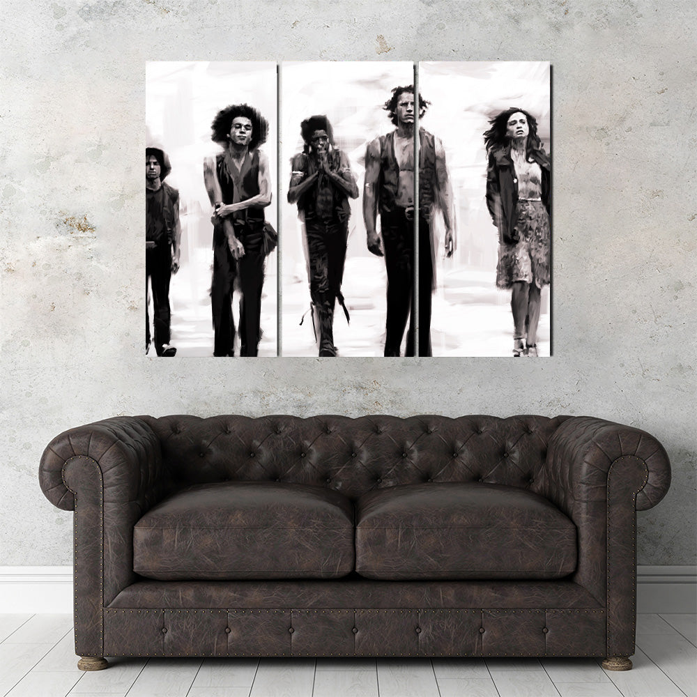 Stunning The Warriors Sketch Wall Art by Andy Brackpool