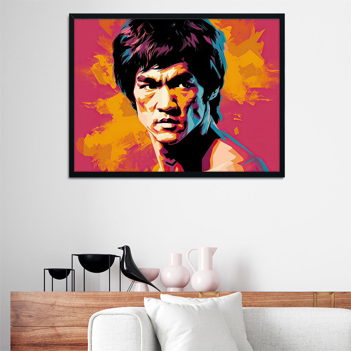 Bruce Fierce Wall Art by Ralph & Laura Design - Museum-Quality Canvas