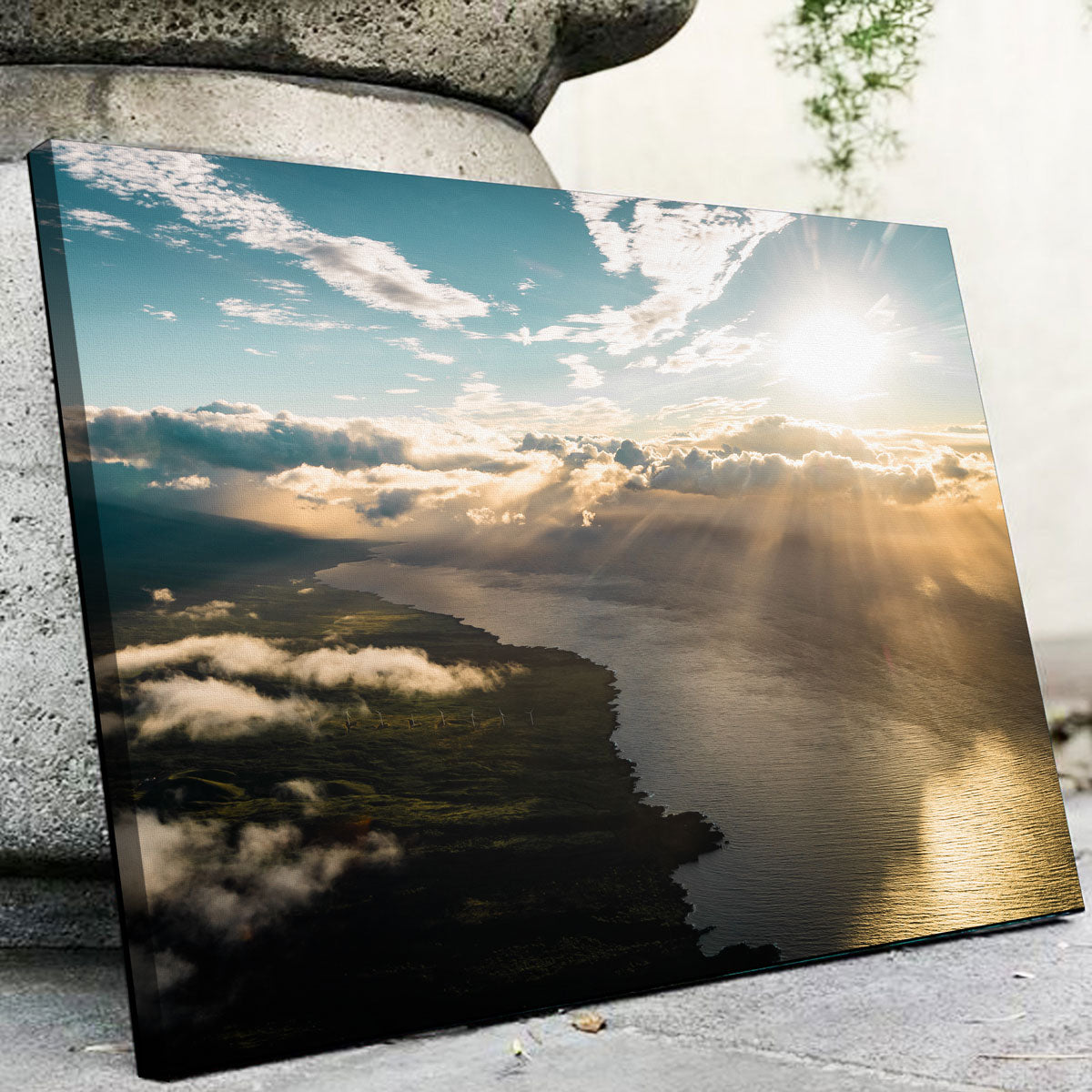 Breathtaking Maui From Above Wall Art by Lucas Moore