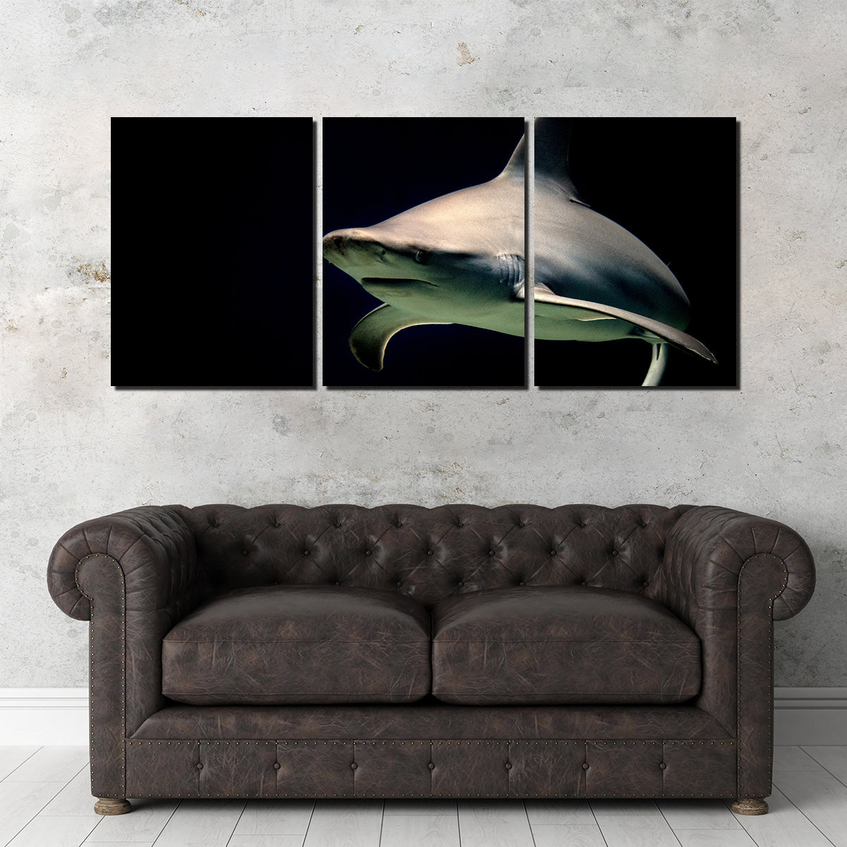 Stunning Bull Shark at Night Wall Art for Your Home Decor