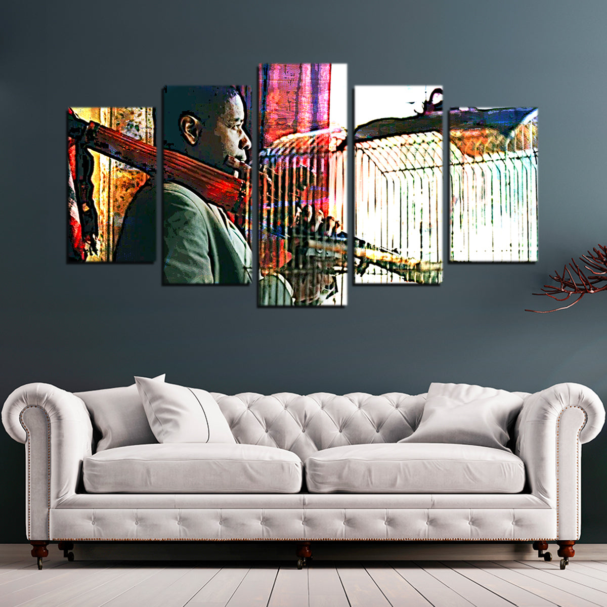 Striking Man on Fire Wall Art for Stunning Home Decor