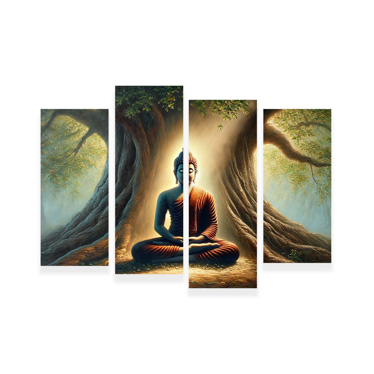 Exquisite Buddha Meditating Canvas Print