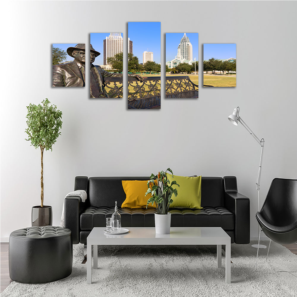 Exquisite Cooper Riverside Park Wall Art - Museum-Quality Canvas on Sustainable Pine Frames