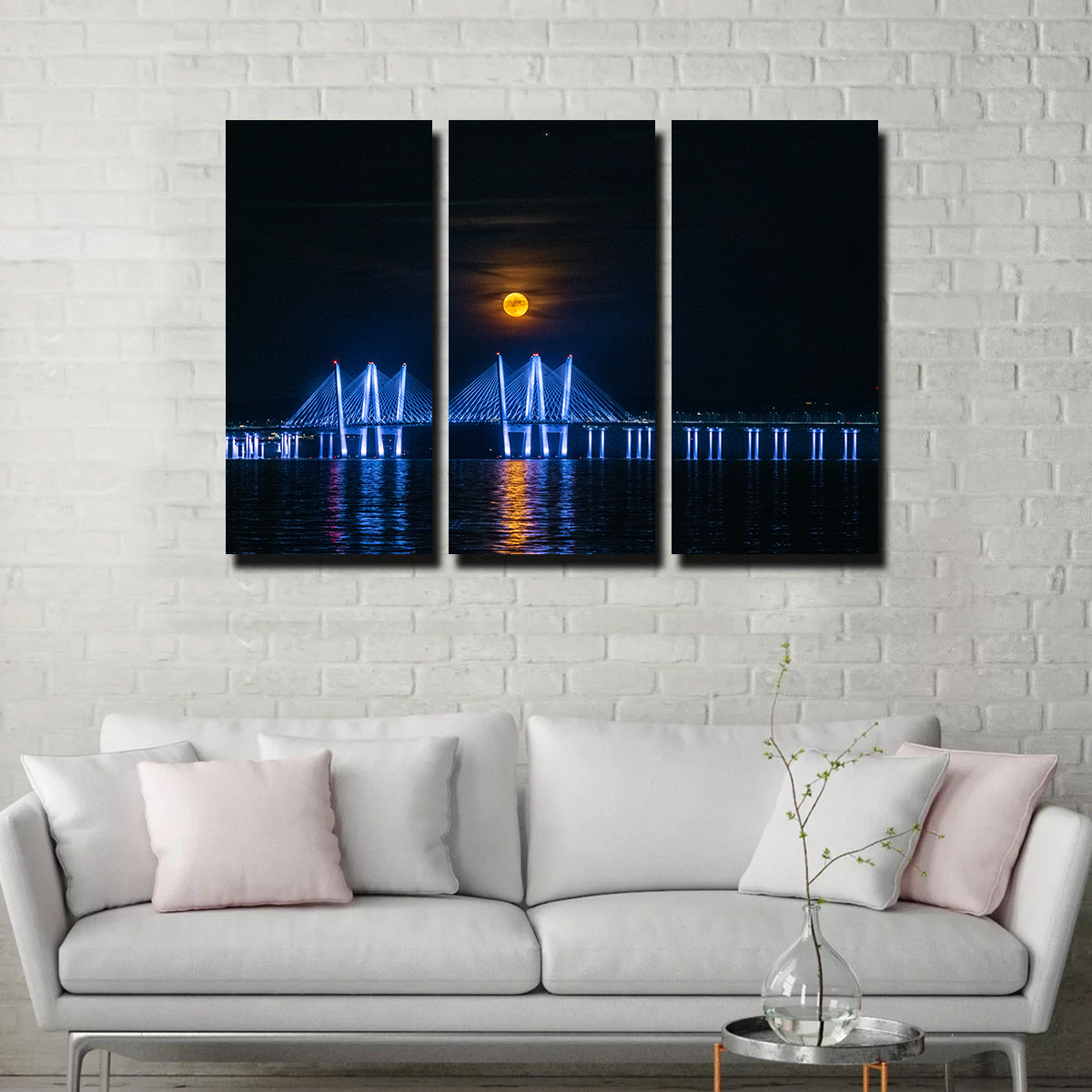 Stunning Buck Moon Rising Wall Art by Dennis Maida