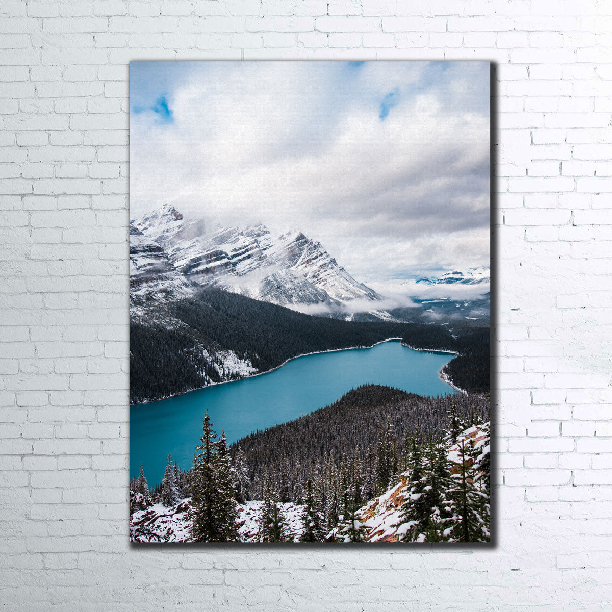 Stunning Wintry Peyto Lake Wall Art by Lucas Moore