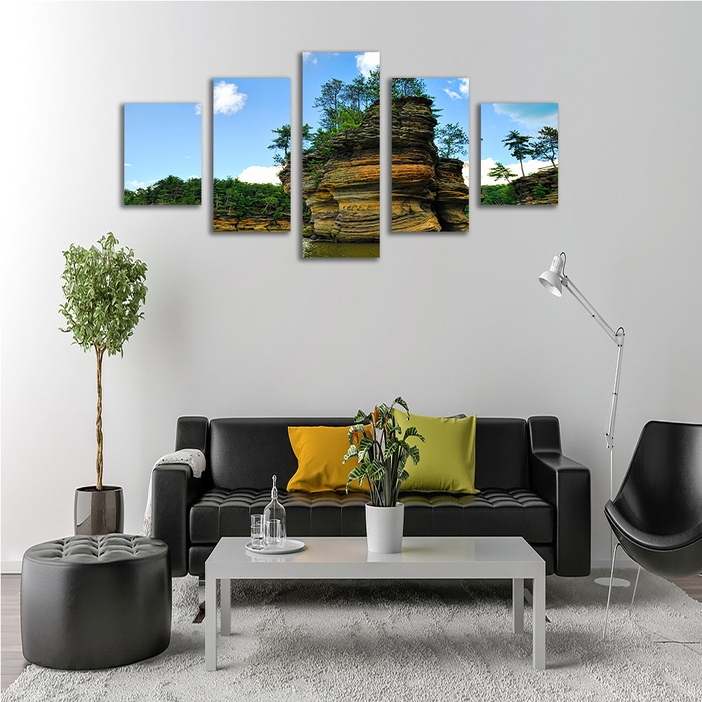 Exquisite Wisconsin Dells Sandstone Formation Wall Art for Stunning Home Decor