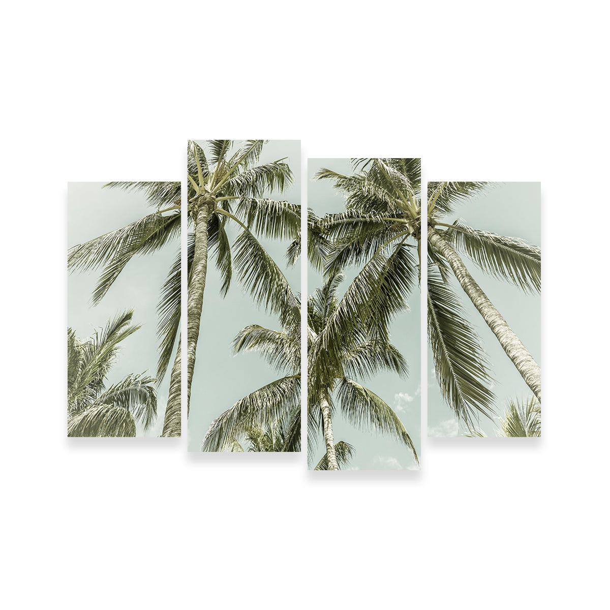 Exquisite Vintage Palm Trees Wall Art by Melanie Viola