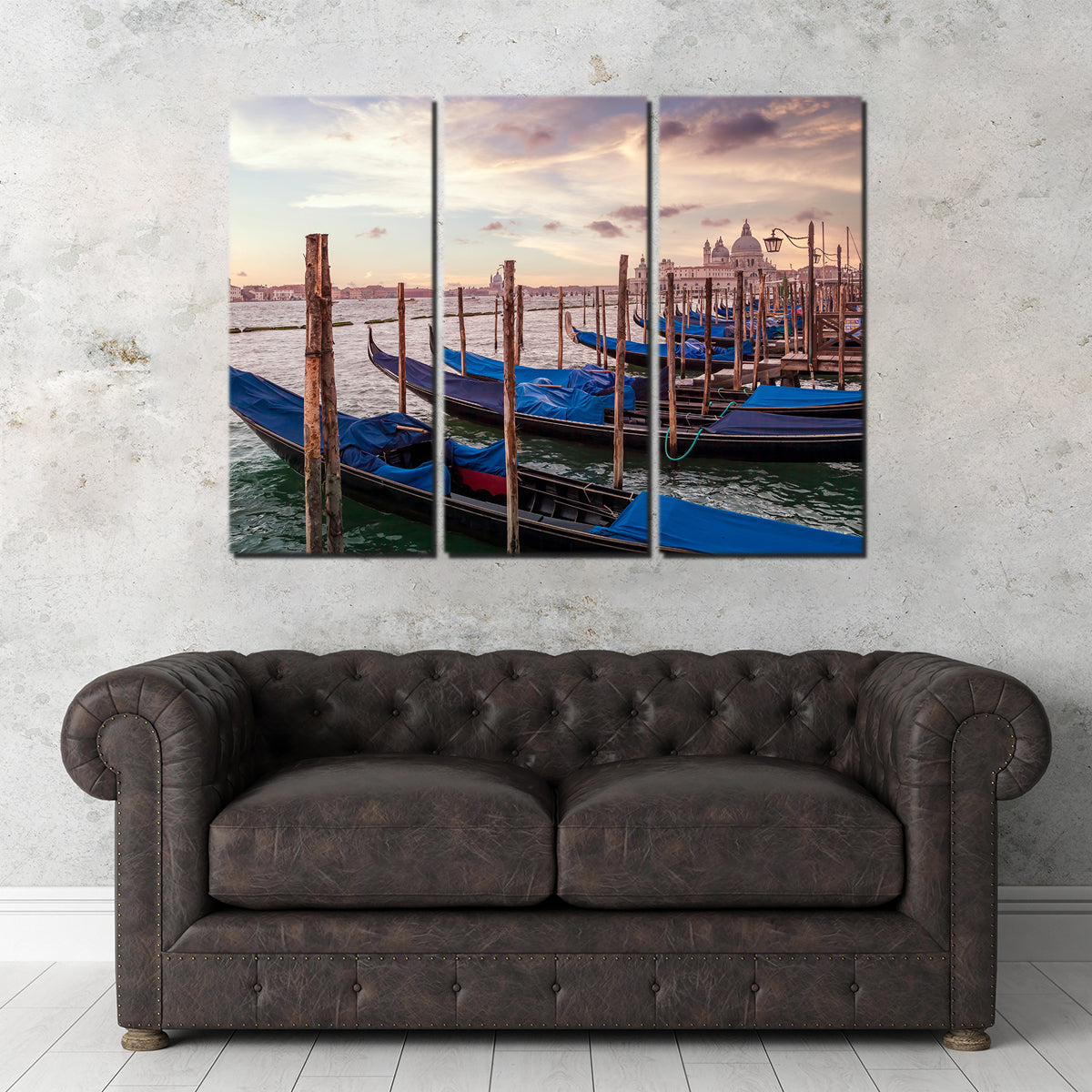 Exquisite Venice Gondolas & Santa Maria Della Salute Wall Art by Melanie Viola
