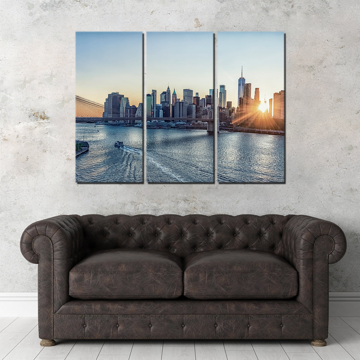 Stunning Sunset In New York Wall Art for Home Decor