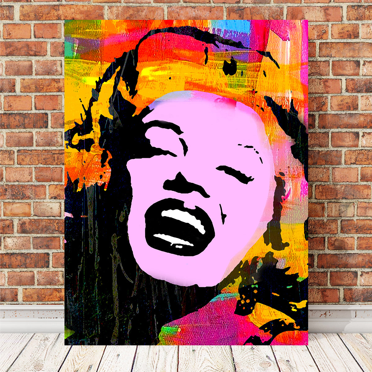 Stunning Marilyn Pink Wall Art by Stephen Chambers