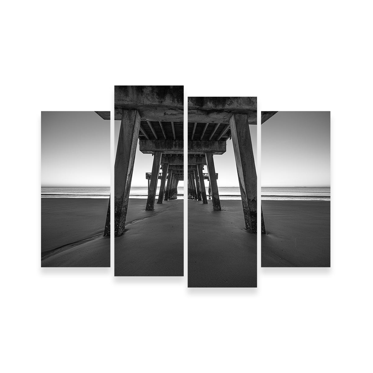 Stunning Tybee Island Black & White Wall Art by Barry Pack