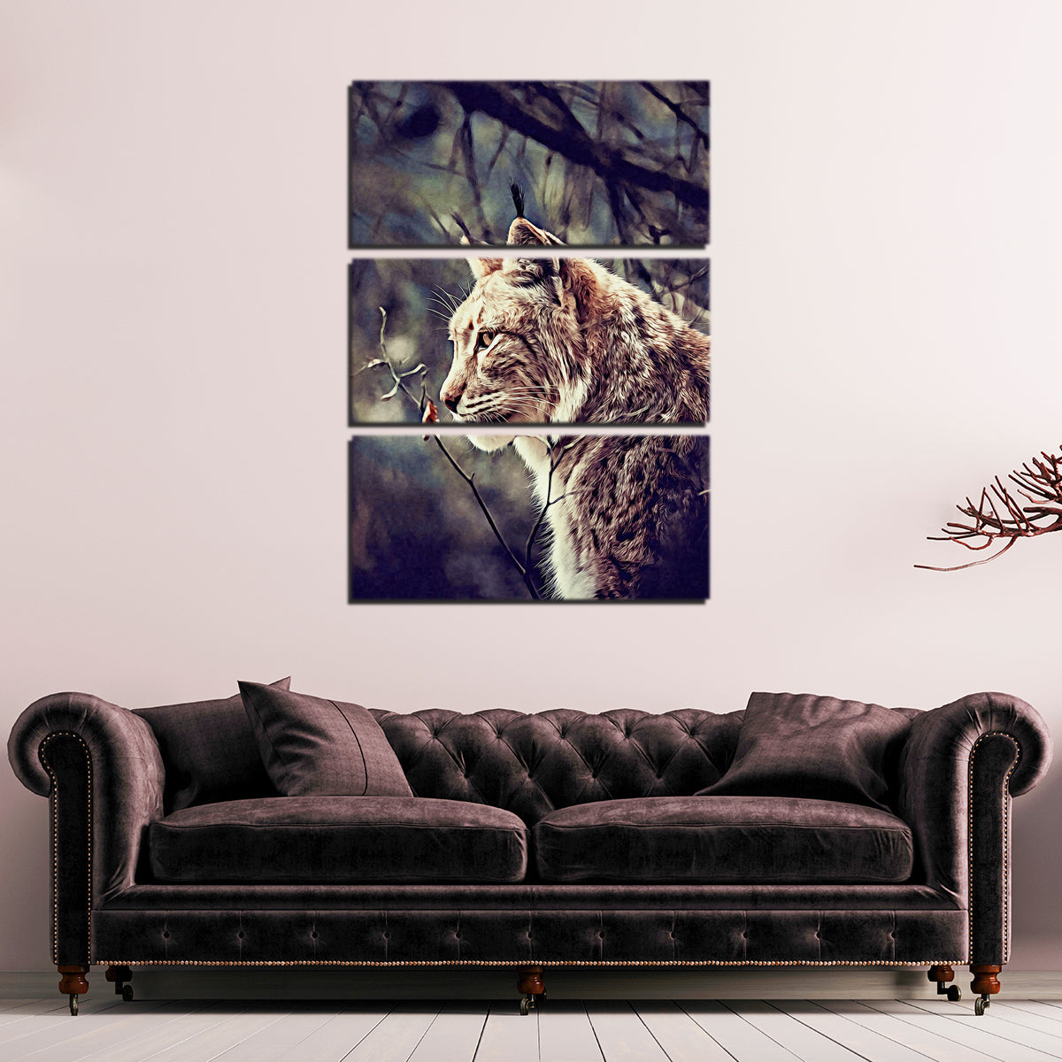 Stunning Lynx Wall Art by Denise Dundon