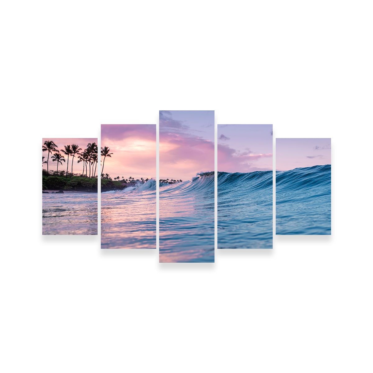 Gorgeous Sunrise Waves Wall Art by Lucas Moore