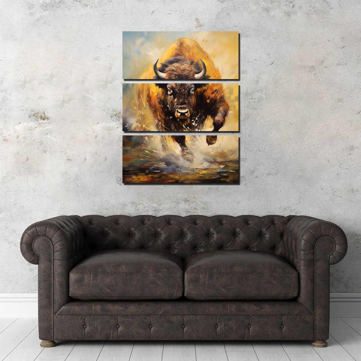 Stunning Buffalo Charging Wall Art for Your Home Decor
