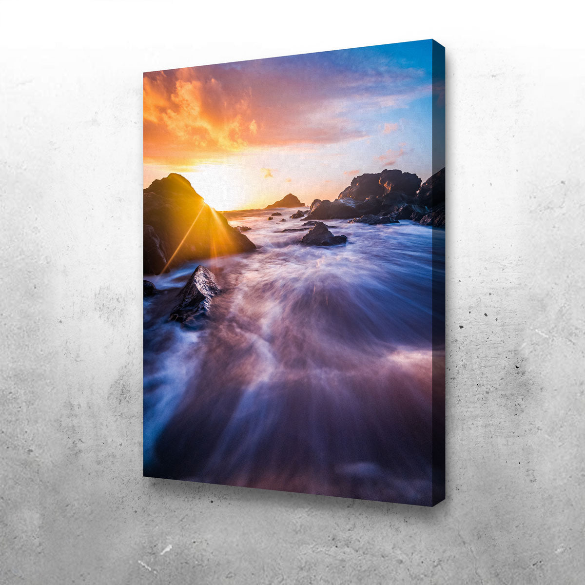 Gorgeous Sunrise Waves Wall Art by Lucas Moore