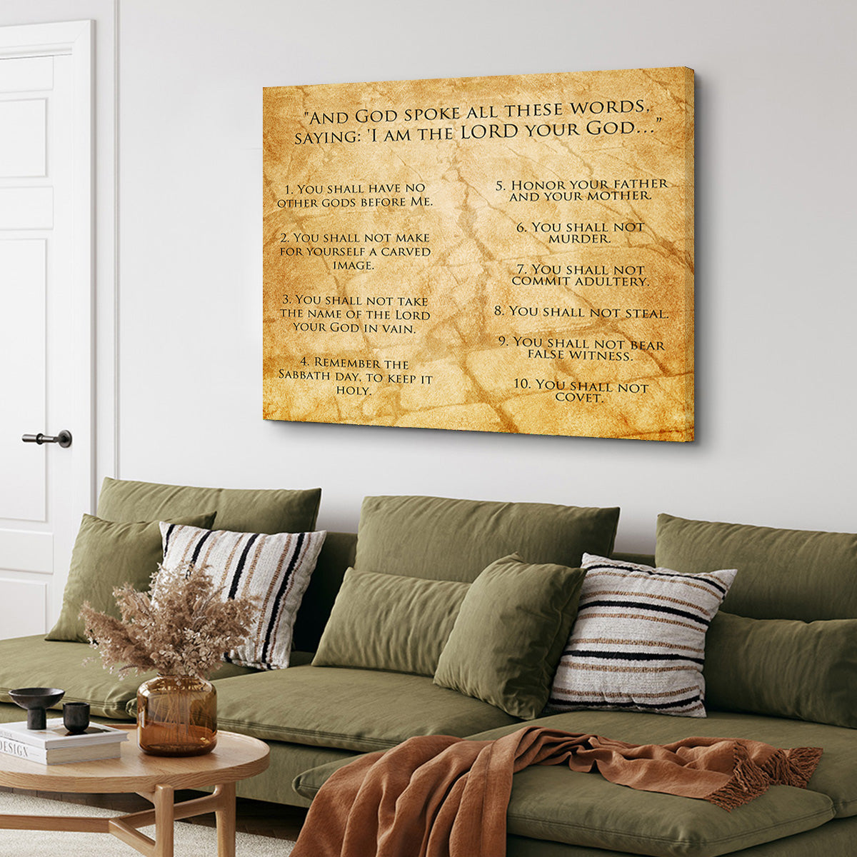 Exquisite The Ten Commandments Wall Art for Home Decor