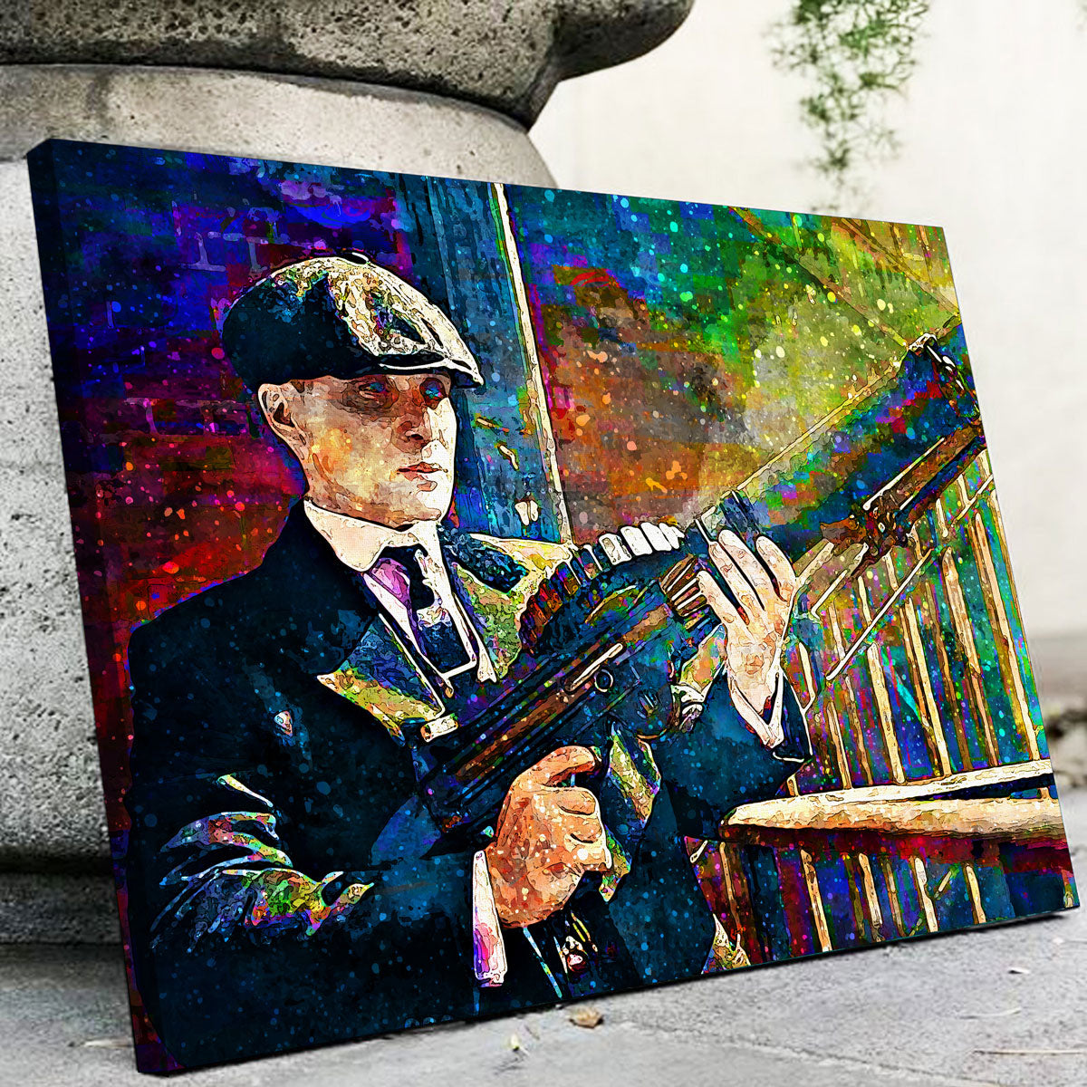 Thomas Shelby Inspired Lewis Gun - Authentic Canvas Art