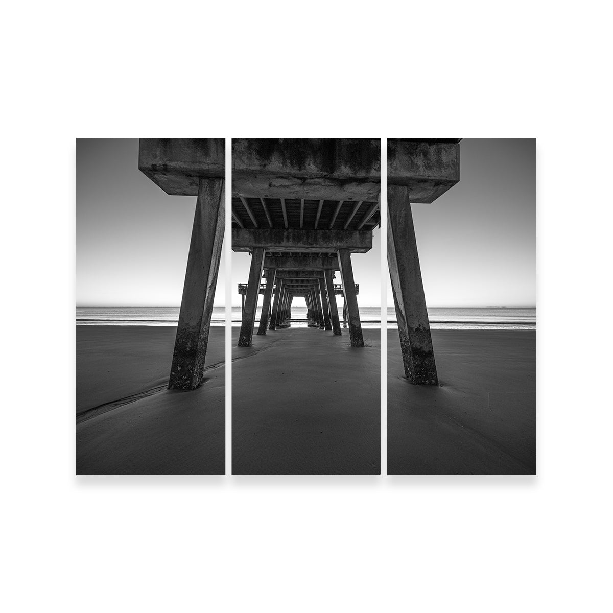 Stunning Tybee Island Black & White Wall Art by Barry Pack