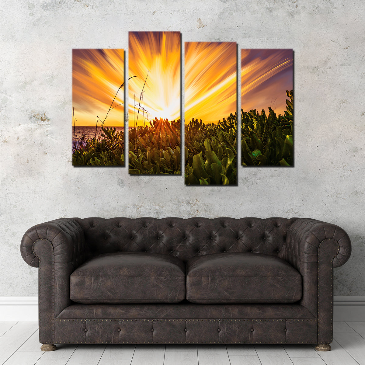 Stunning Exploding Sunset Wall Art by Eileen Rollin