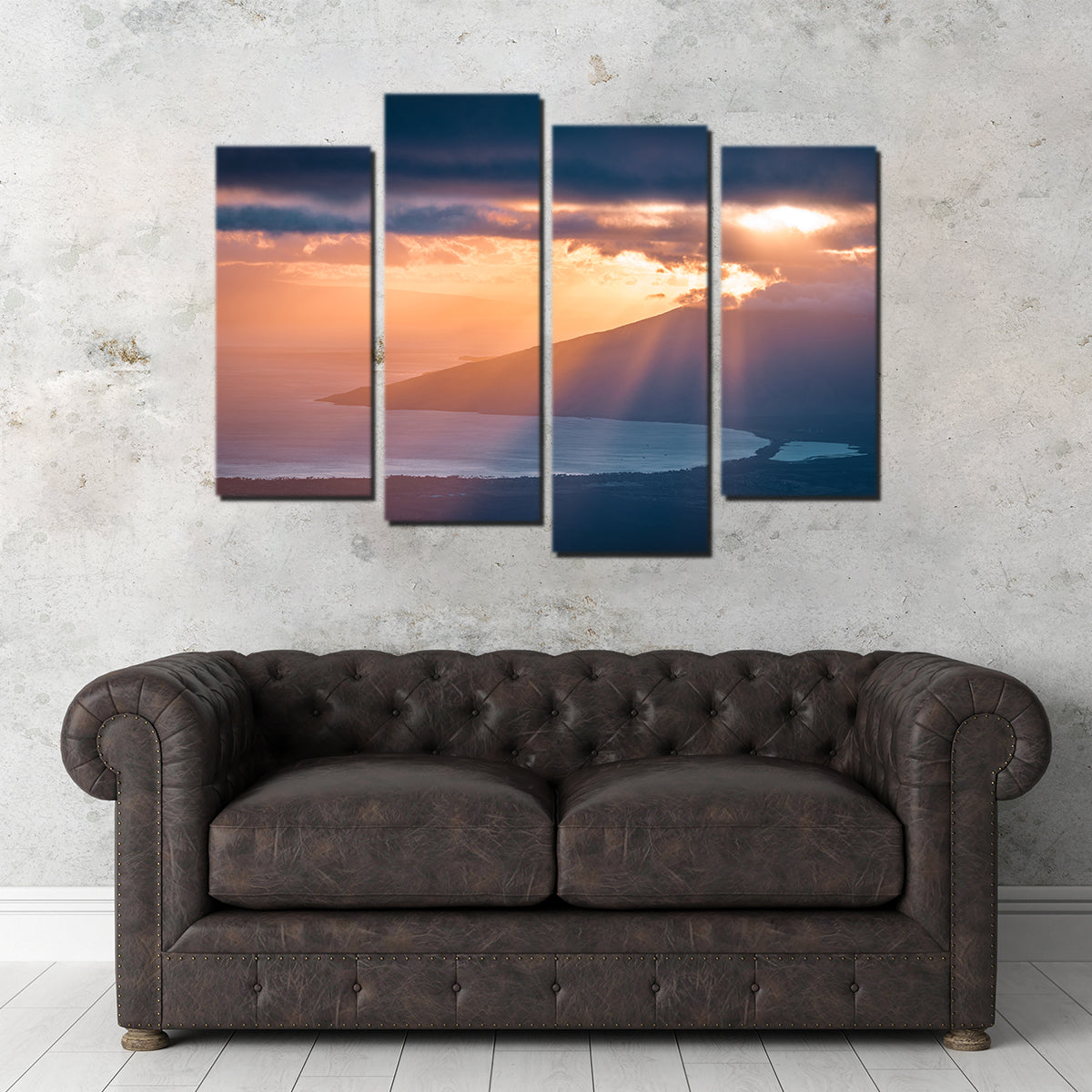 Exquisite Maui Sun Rays Wall Art by Lucas Moore