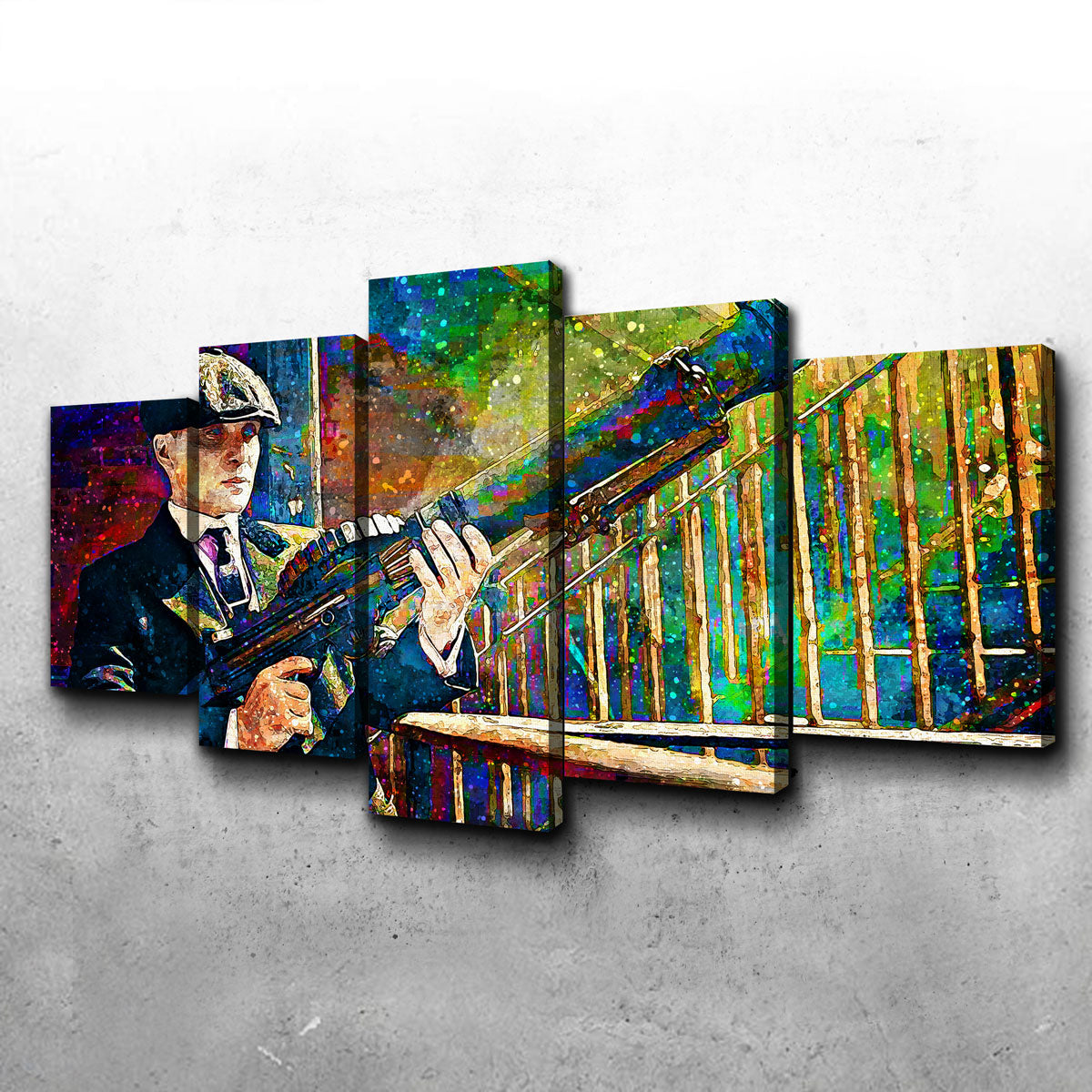 Thomas Shelby Inspired Lewis Gun - Authentic Canvas Art