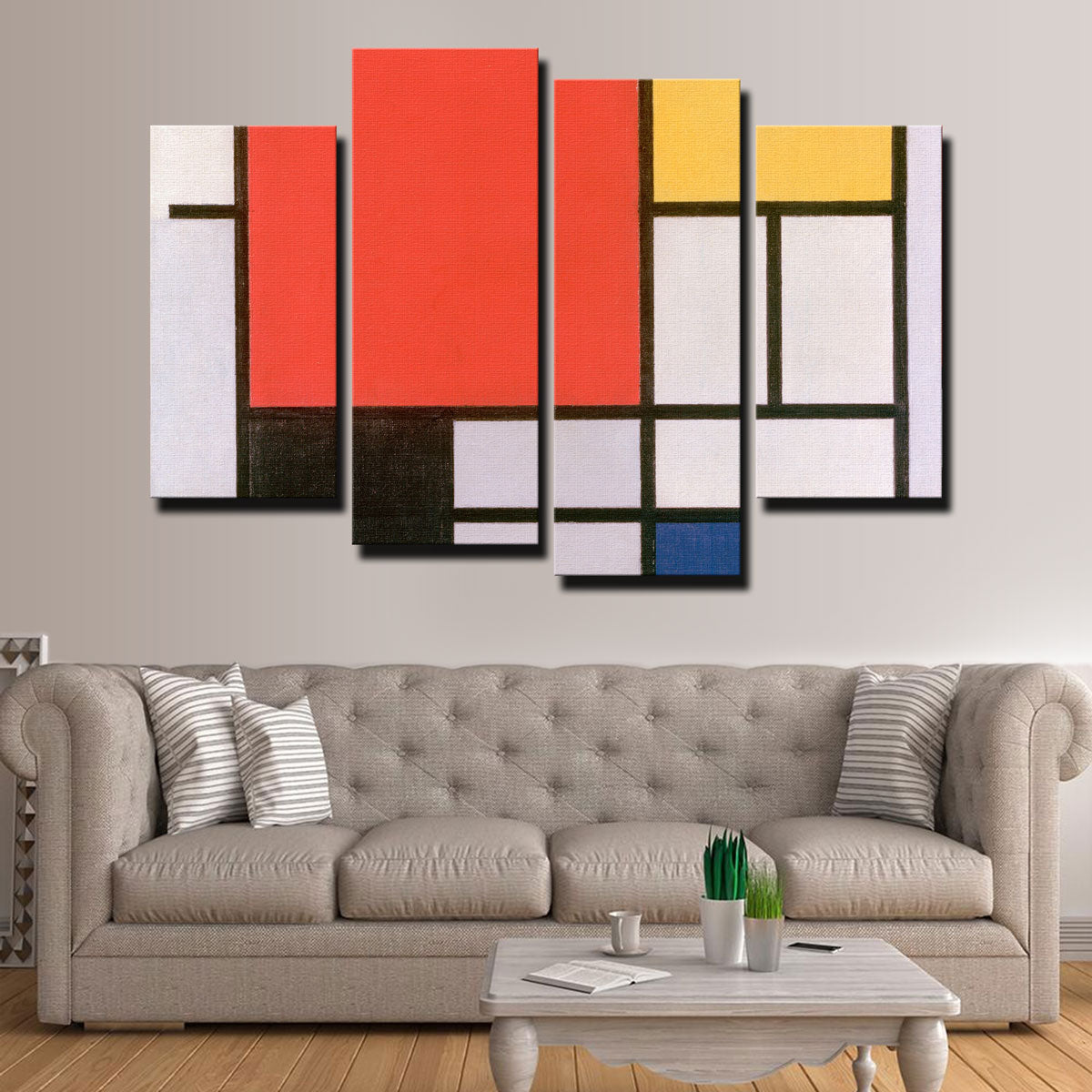Piet Mondriaan's Composition No III Stunning Wall Art