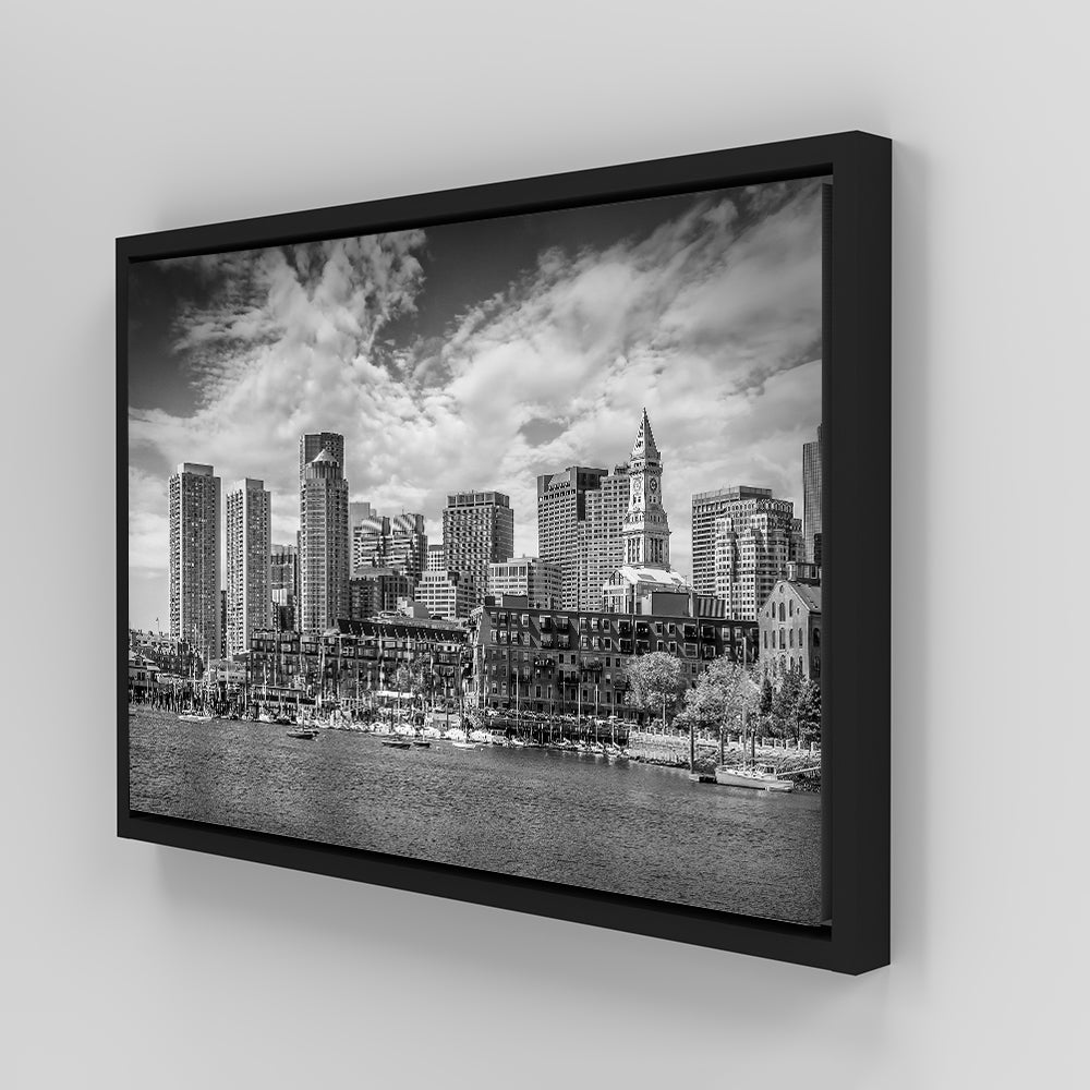 Stunning Boston Skyline North End Wall Art by Melanie Viola
