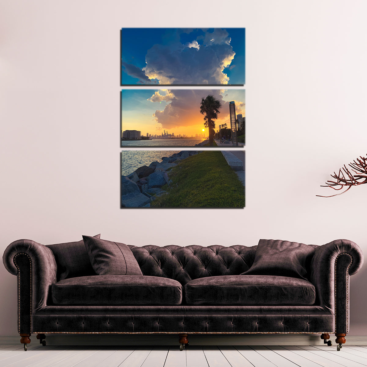 Stunning Sun Over Miami Wall Art by Charity Dos Santos