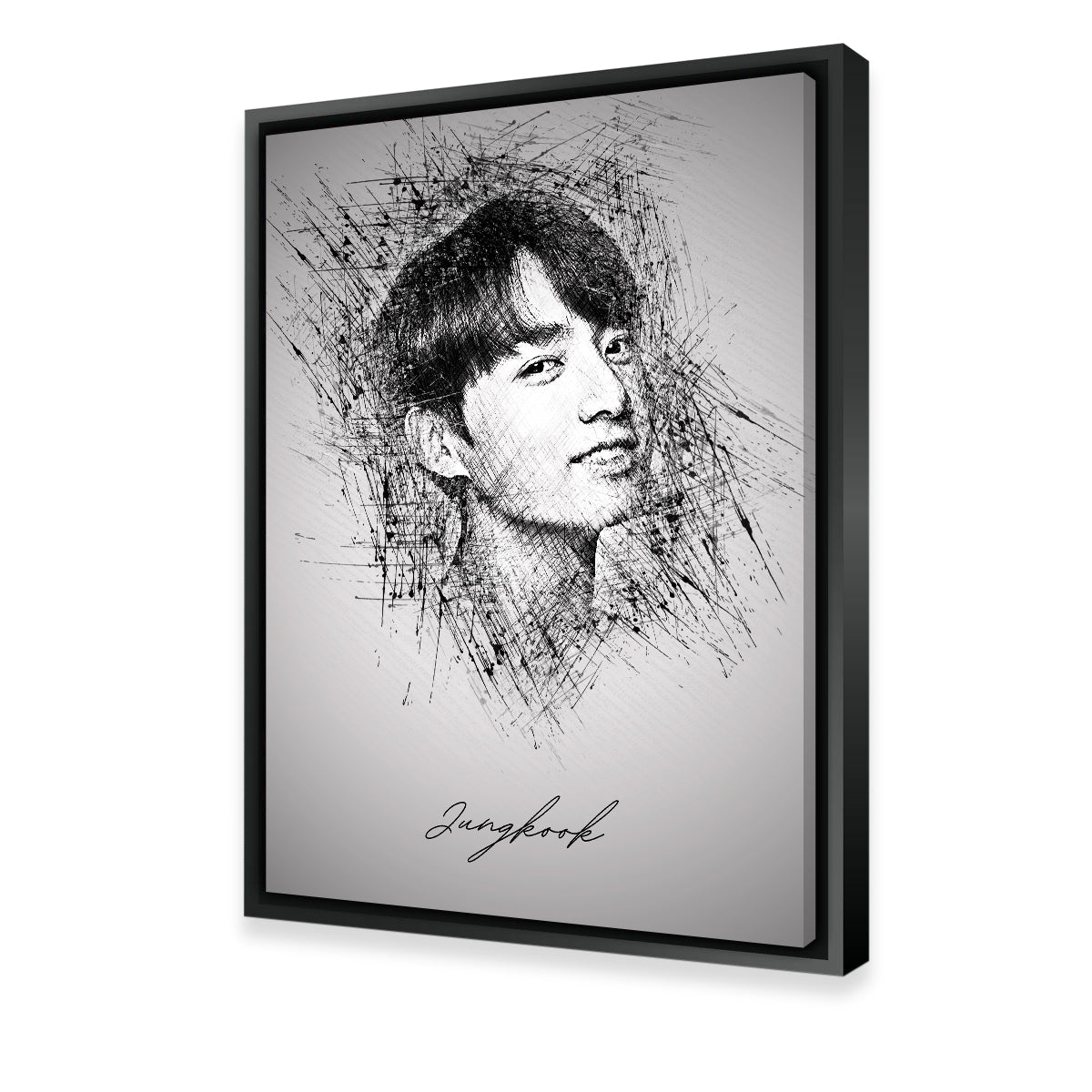 Stunning Jungkook Sketch Wall Art for Your Home Decor