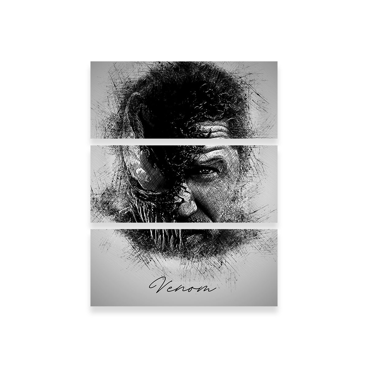 Stunning Venom Sketch Wall Art for Unique Home Decor