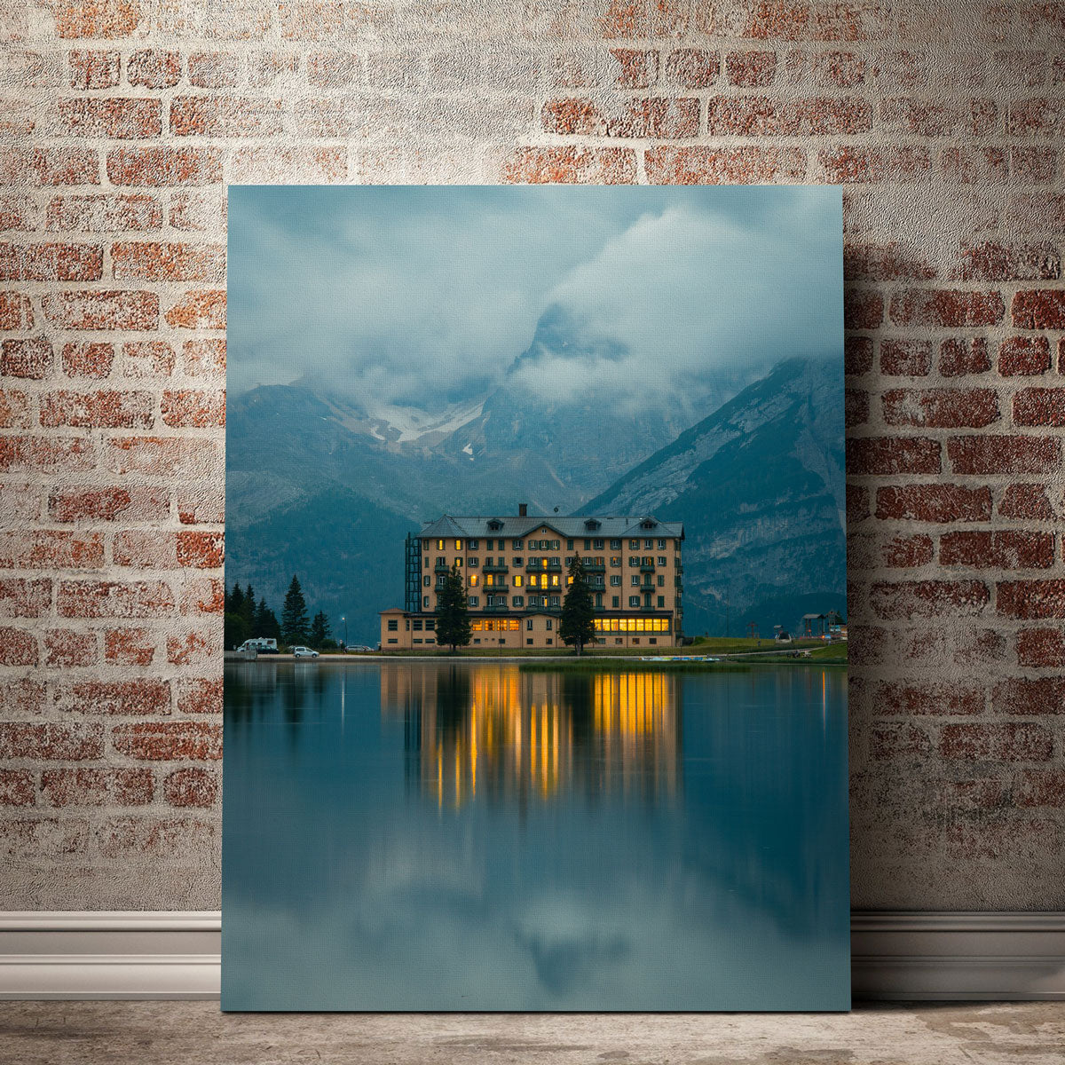 Stunning Lake Misurina Wall Art by Enzo Romano