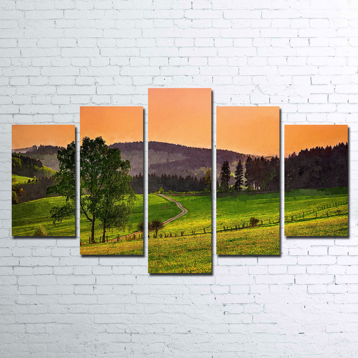 Denise Dundon's Evening Pasture Wall Art - Museum Quality Canvas Print