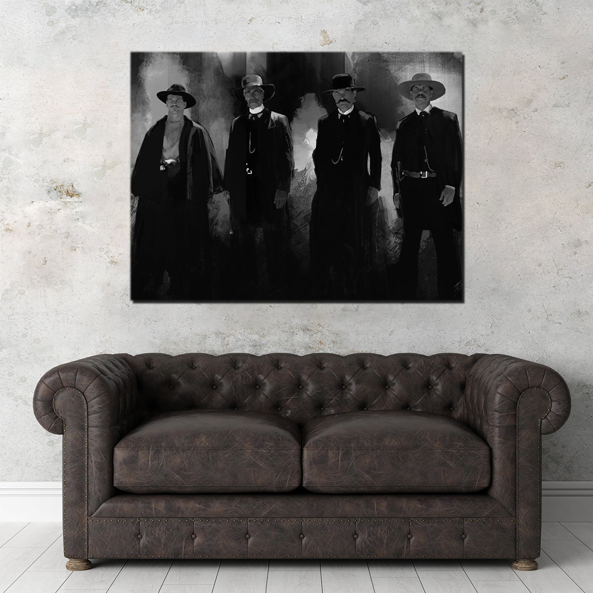 Stunning Tombstone Gang Wall Art by Andy Brackpool