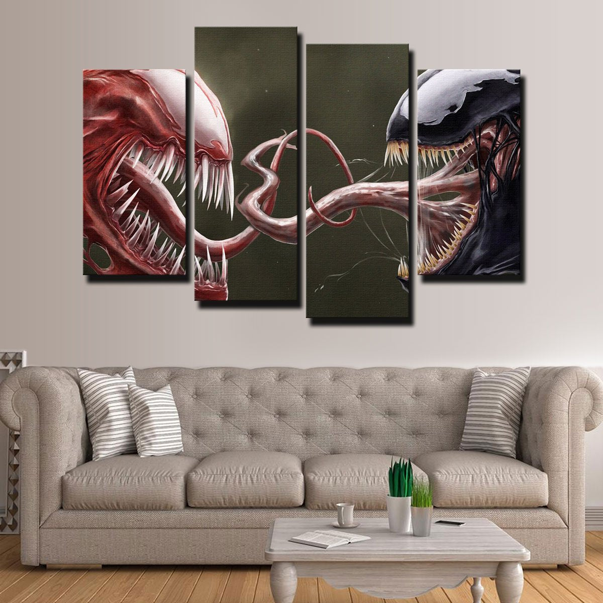 Epic Venom vs. Carnage Wall Art for Comic Fans