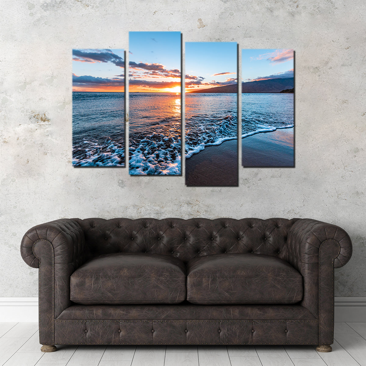 Stunning Maui Beach Sunset Wall Art by Lucas Moore