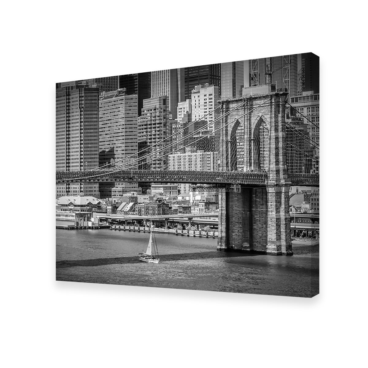 Stunning Brooklyn Bridge & Manhattan Skyline Wall Art by Melanie Viola