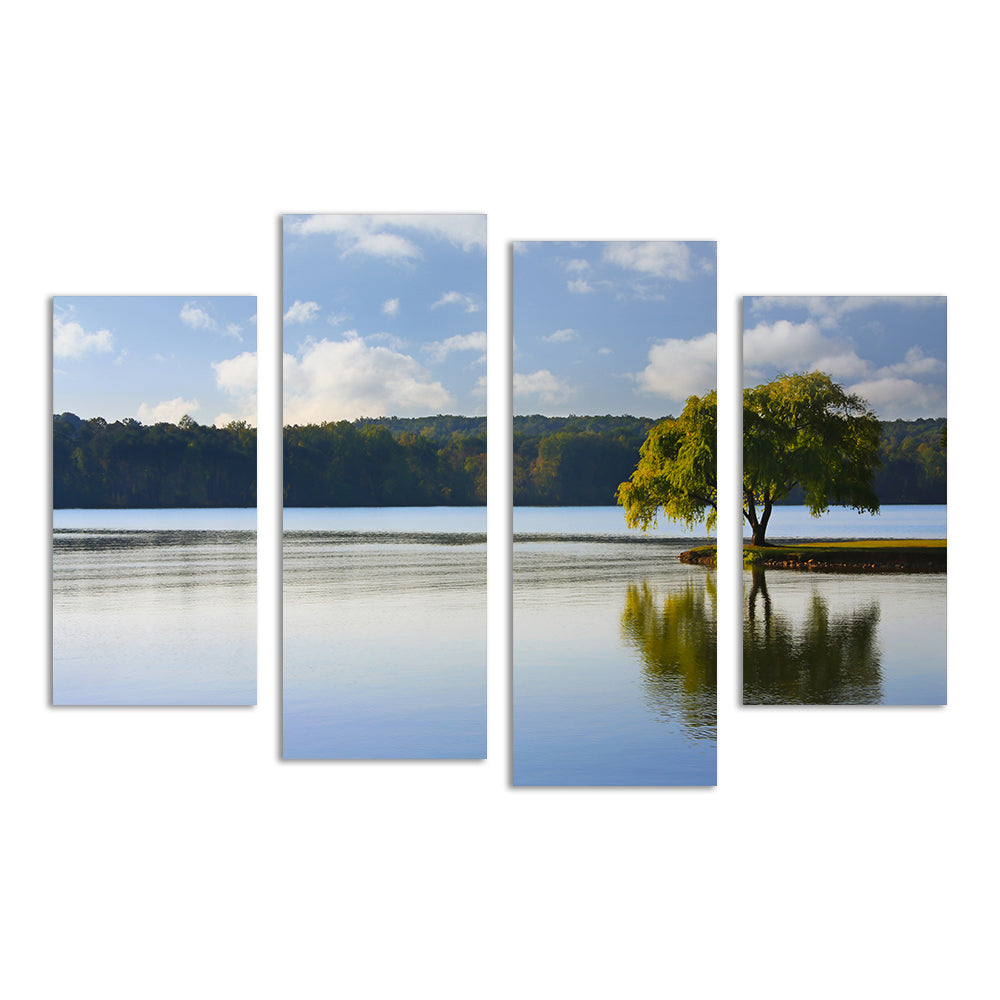 Stunning Willow Tree On The Tennessee River Wall Art for Your Home Decor
