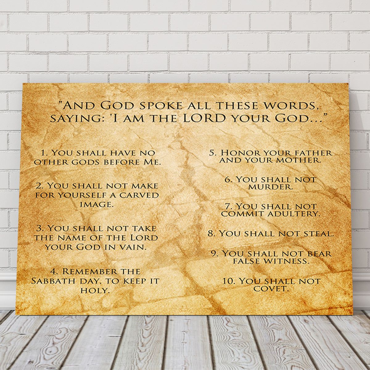 Exquisite The Ten Commandments Wall Art for Home Decor