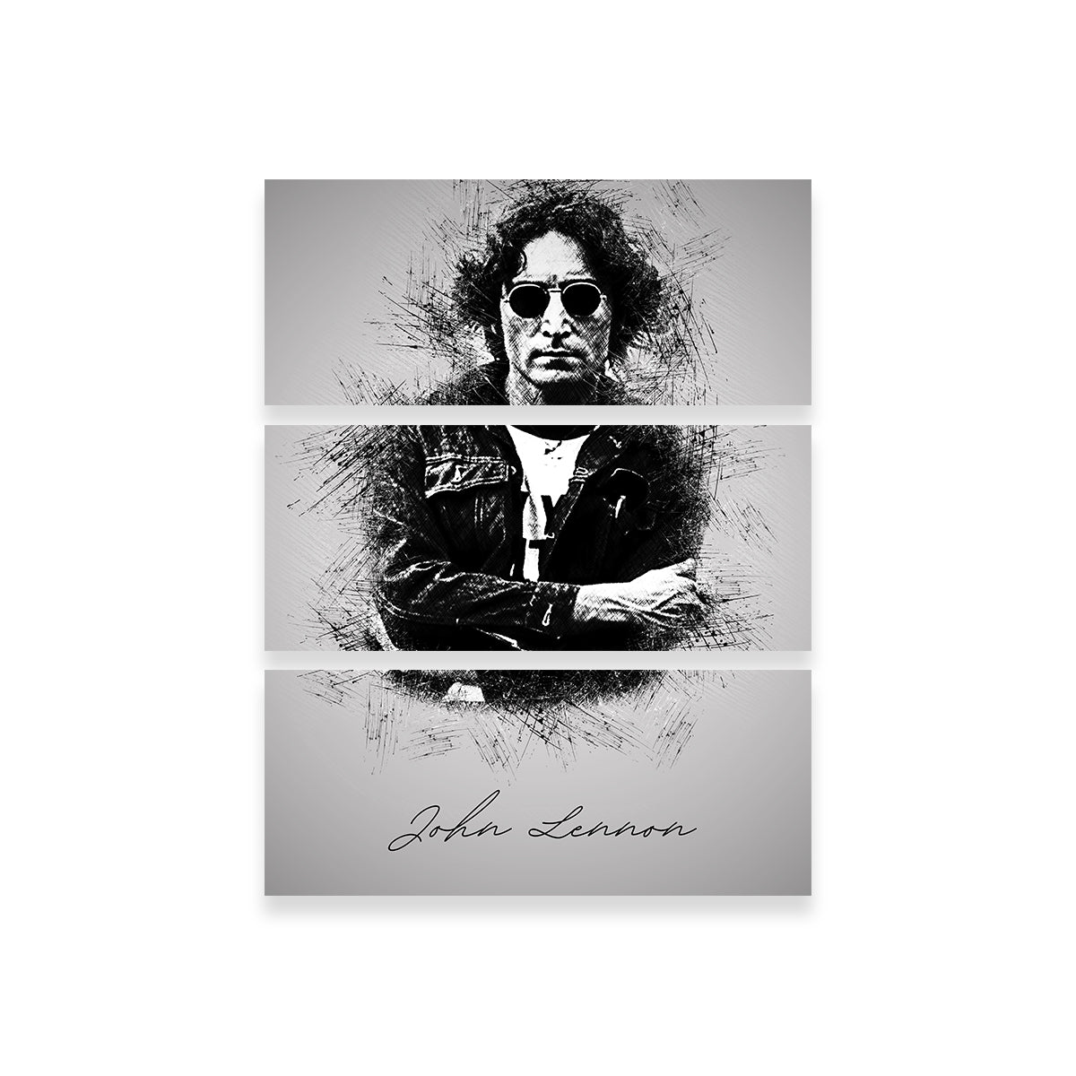 Authentic John Lennon Sketch Wall Art for Home Decor