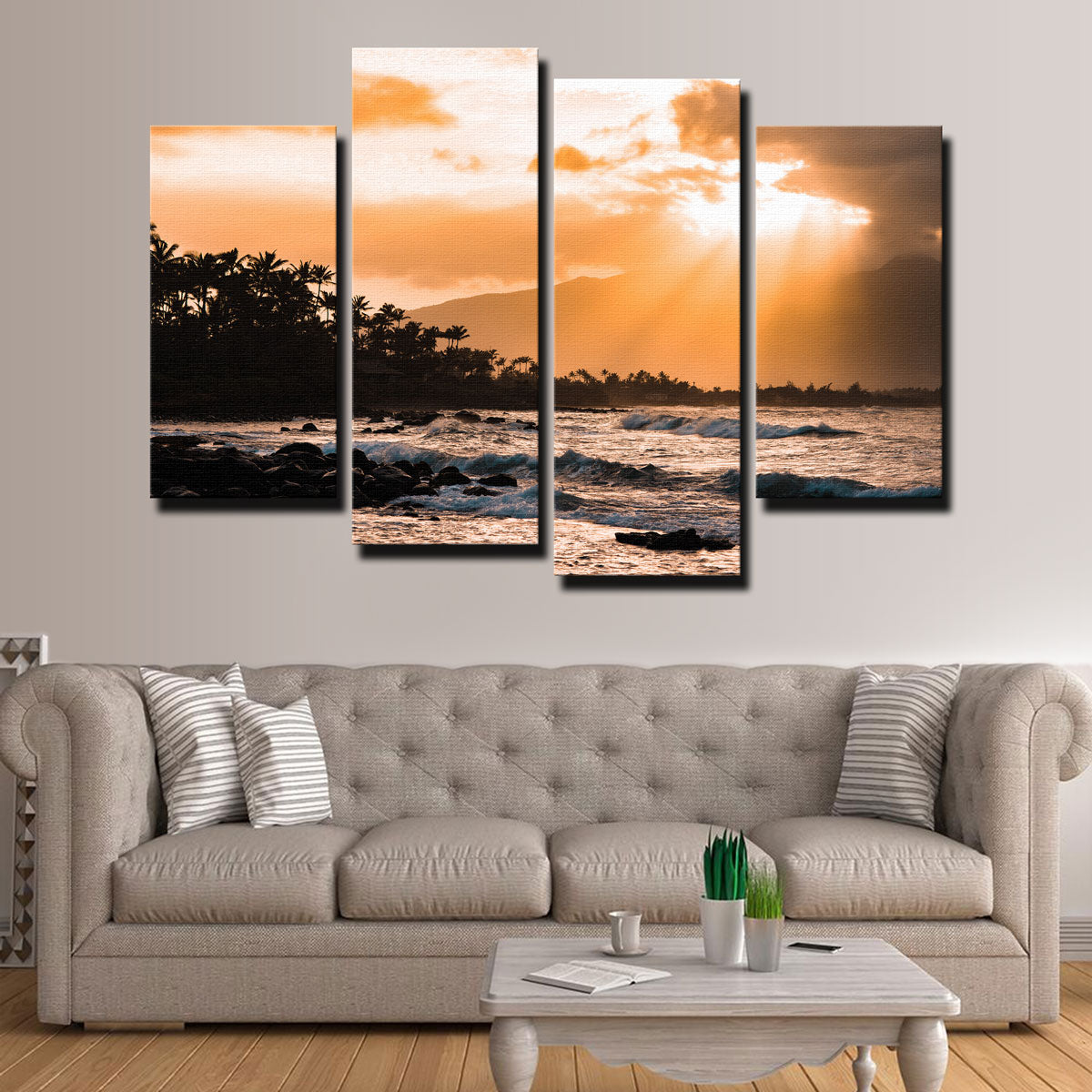 Exquisite Warm Paradise Wall Art by Lucas Moore