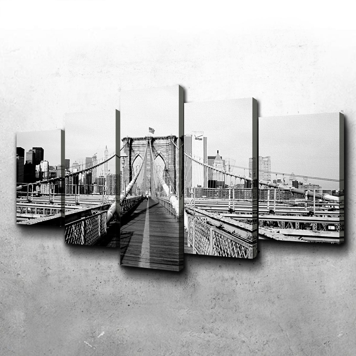 Stunning Brooklyn Bridge Flag Wall Art for Home Decor