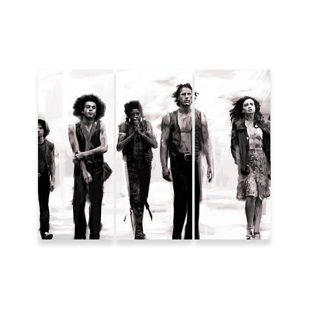 Stunning The Warriors Sketch Wall Art by Andy Brackpool