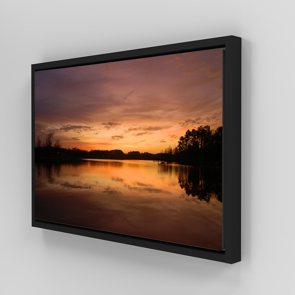 Stunning Lake Weiss Sunrise Wall Art for Home Decor