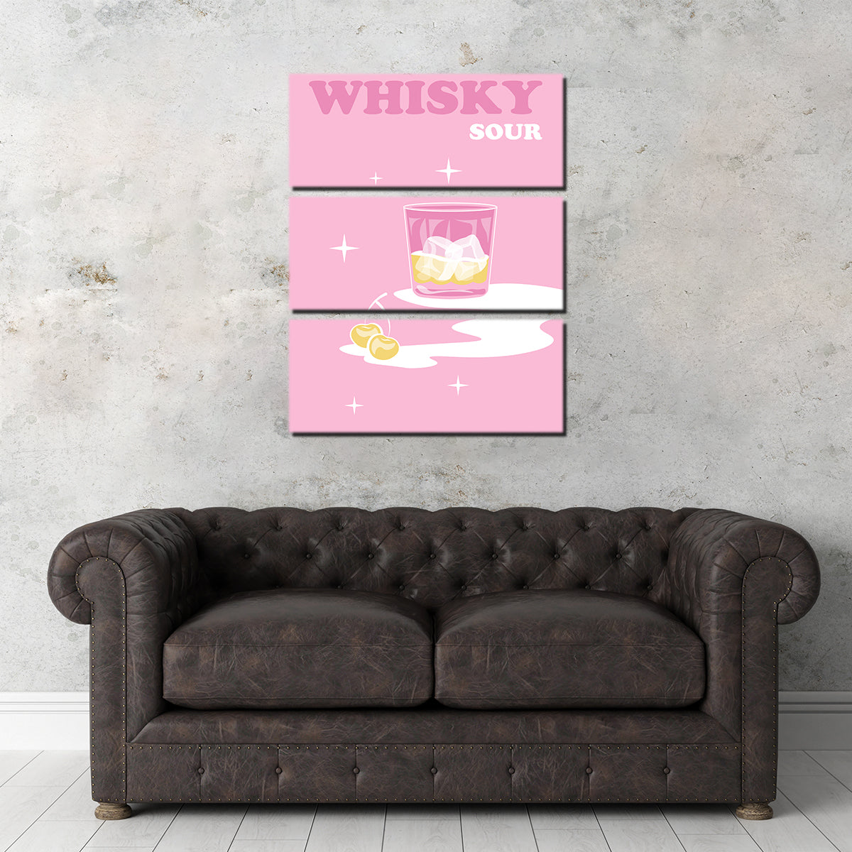 Eye - Catching Whisky Sour Wall Art by Groovy Vibe Studio