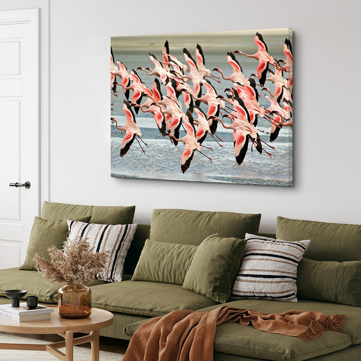 Exquisite Flamingos in Tanzania Wall Art for Your Home Decor