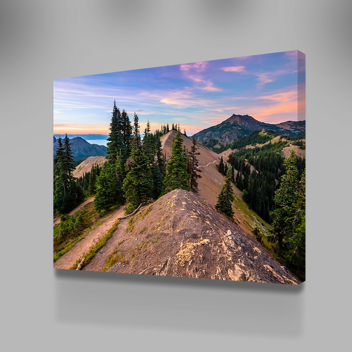 Stunning Mountaintop Sunset Wall Art by Lucas Moore