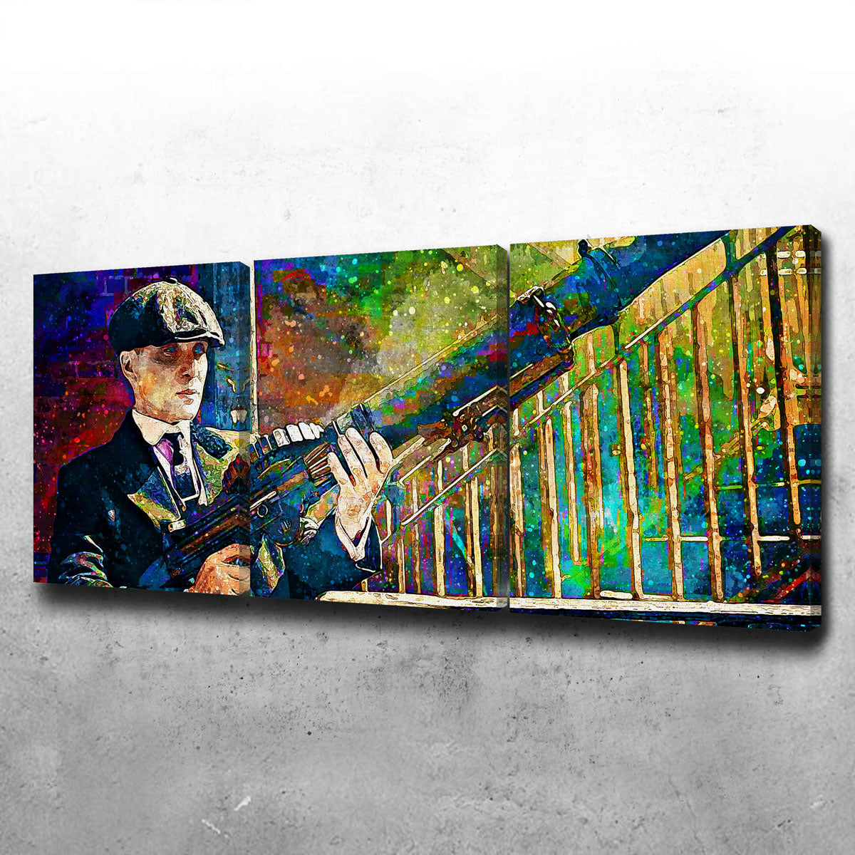 Thomas Shelby Inspired Lewis Gun - Authentic Canvas Art