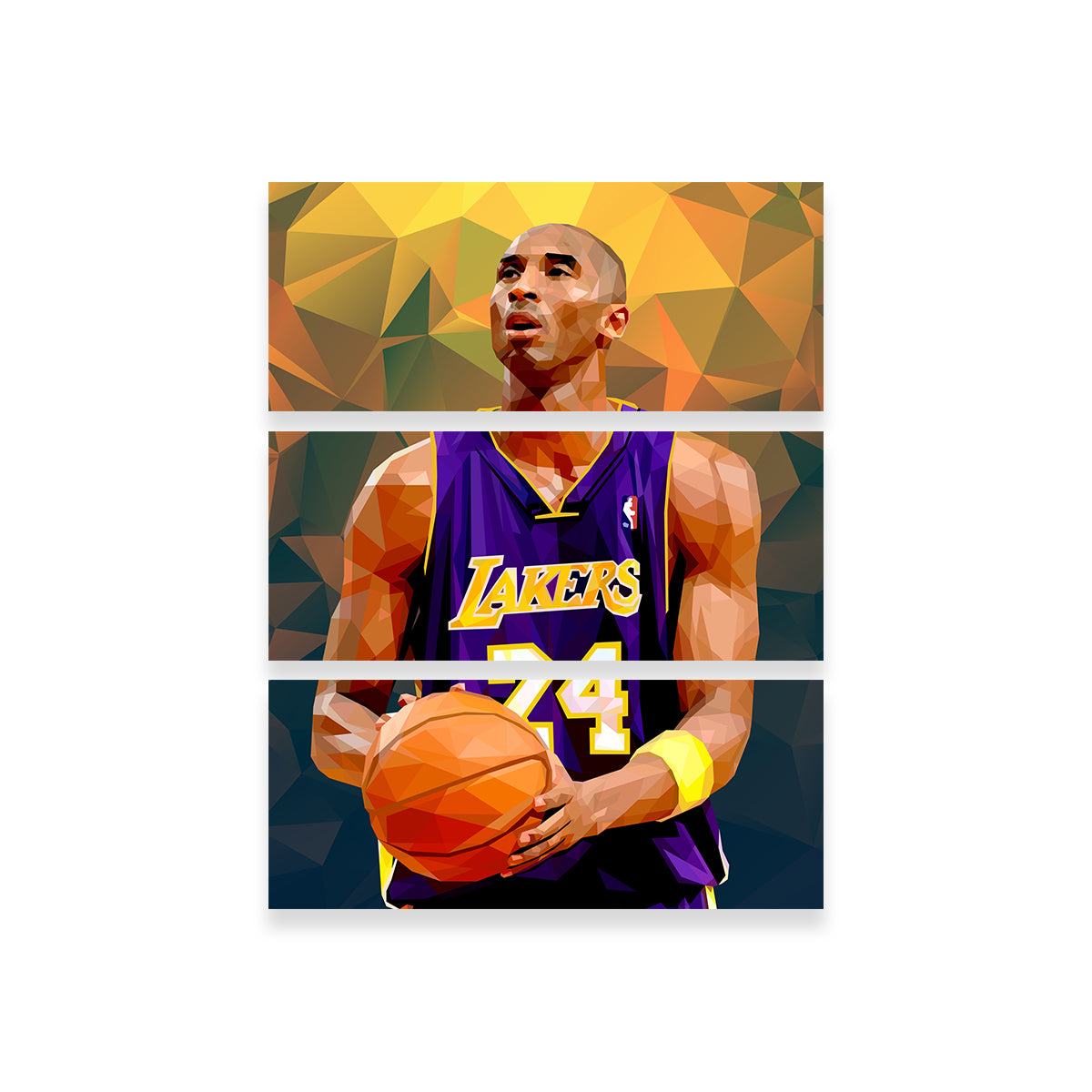 Stunning Kobe Orange Wall Art by Ralph & Laura Design