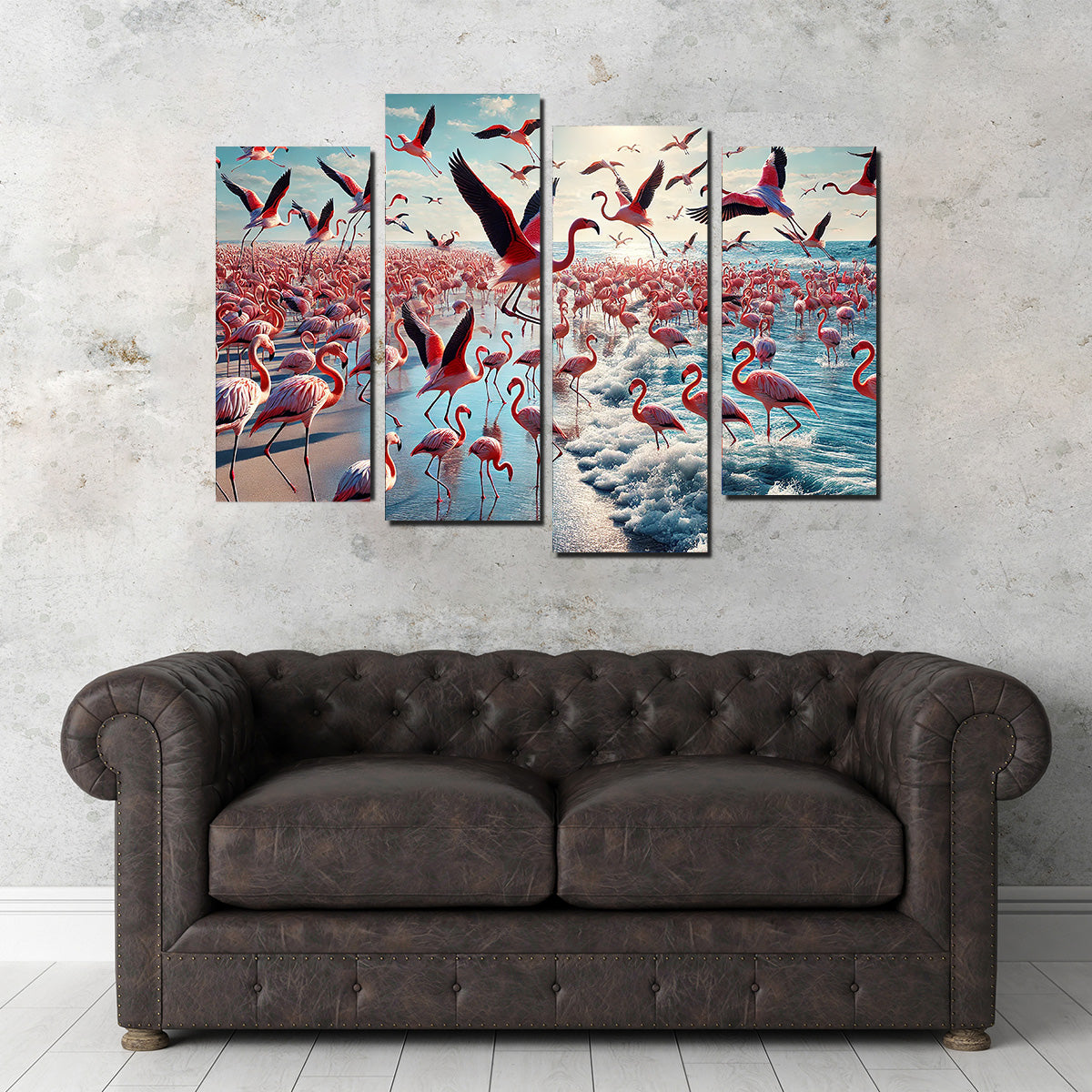 Stunning Flamingo Shore Wall Art for Your Decor